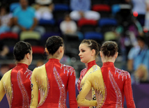 İlk Avropa Oyunları çərçivəsində gimnastika üzrə yarışların növbəti mərhələsi davam edir. Bakı, Azərbaycan, 17 iyun 2015